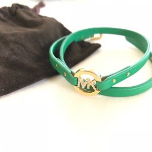 Michael Kors Double Wrap Leather Bracelet